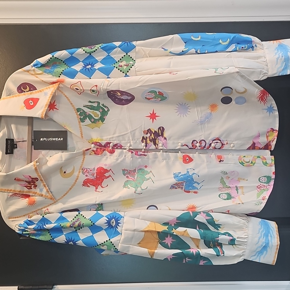 Xpluswear Whimsical Top